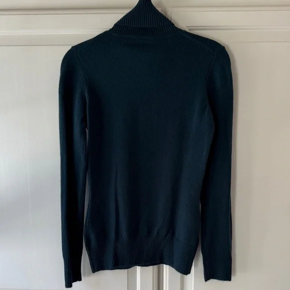 Women's French Connection Blue Turtleneck Sweater - Picture 4 of 4